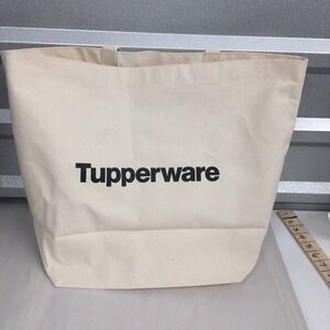 Heavy Large Canvas Tupperware Tote Bag